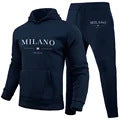 Men's Hoodie Suit Milan Printed Sweatshirt