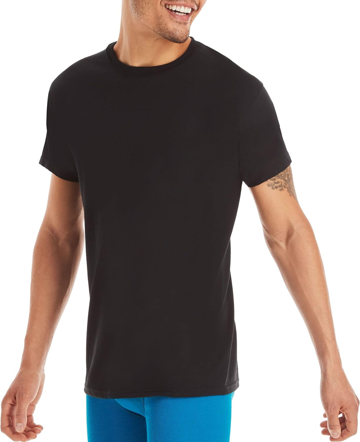 Men'S Cotton, Moisture-Wicking Crew Tee Undershirts, Multi-Packs Available