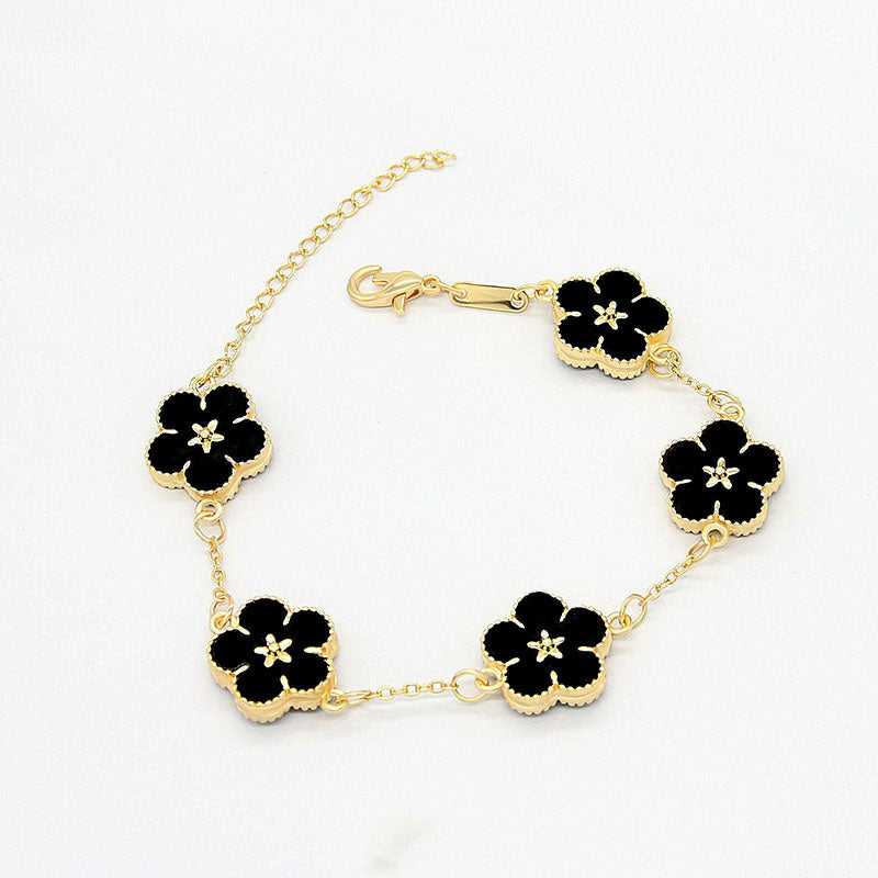 Double Sided Multi-flowers Plum Blossom Bracelet