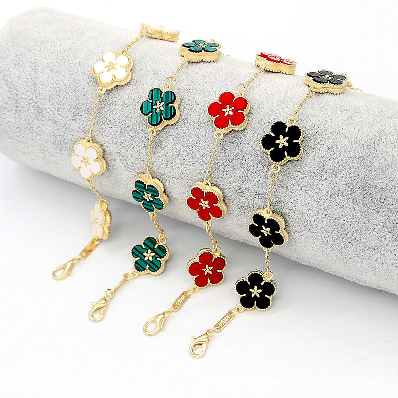 Double Sided Multi-flowers Plum Blossom Bracelet